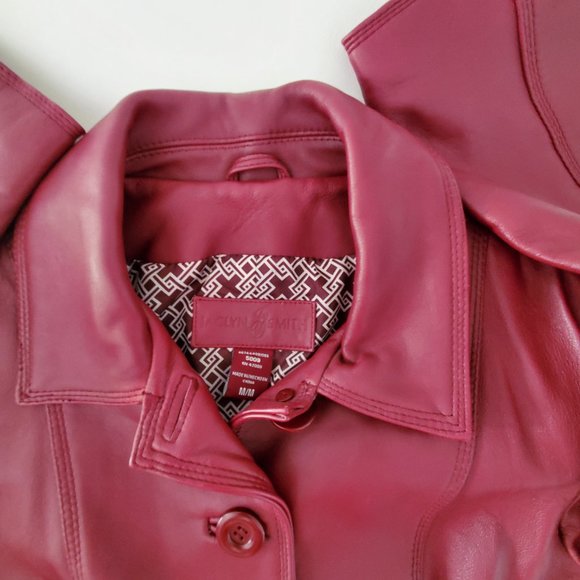 Leather Blazer Jacket Women's M - Picture 9 of 10